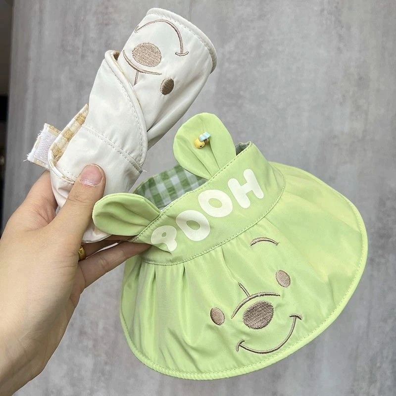 婴幼儿帽子遮阳帽夏季透气轻薄宝宝空顶防晒女童户外大檐太阳帽