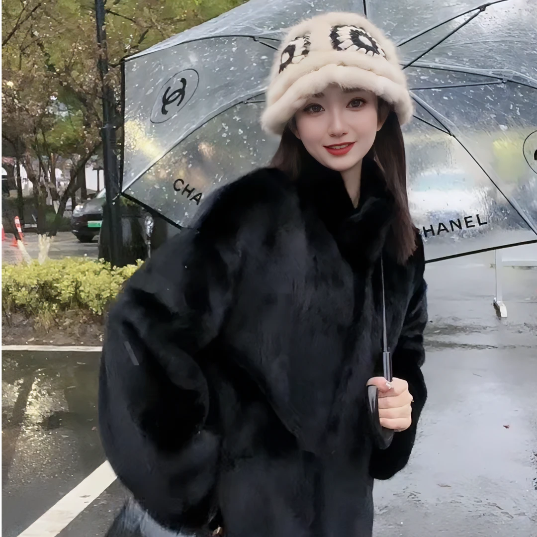 【丸子】2025新款进口整貂天鹅绒貂皮大衣水貂皮草外套22823