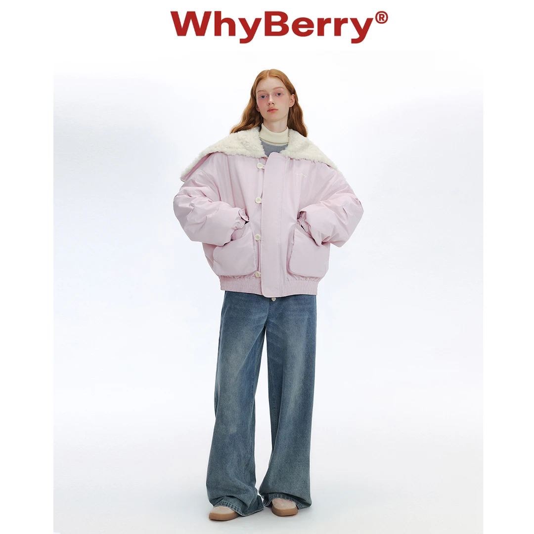 【小熊粉丝专享】WhyBerry 24AW“冬的圆舞曲”大翻领棉服秋冬短外套