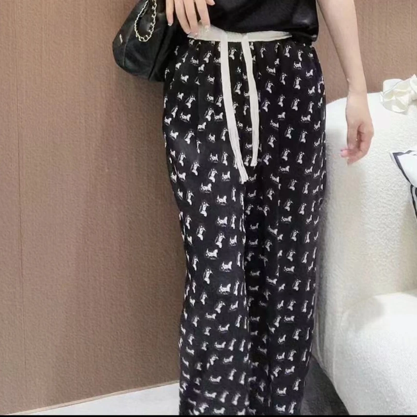 《CHUN》定位图案抽绳凉凉裤