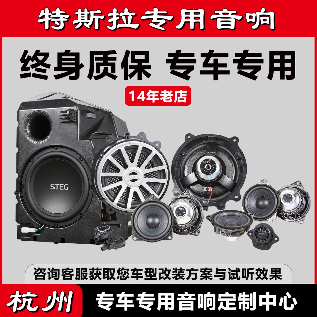 特斯拉专车专用音响改装model3史泰格低音炮modelY喇叭DSP功放