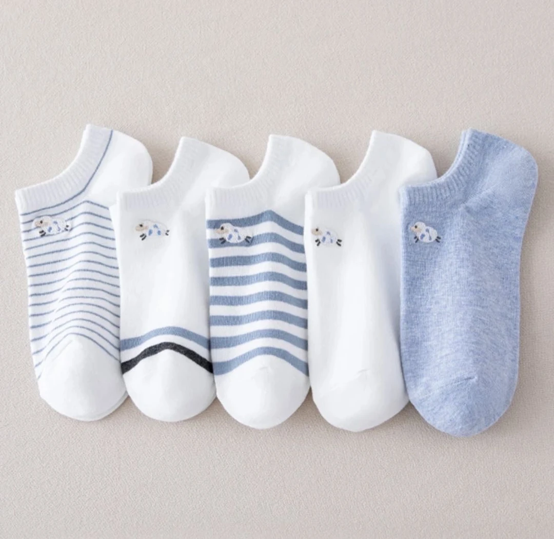 夏季刺绣袜子船袜低帮浅口可爱日系短袜卡通棉袜袜子女夏季薄款