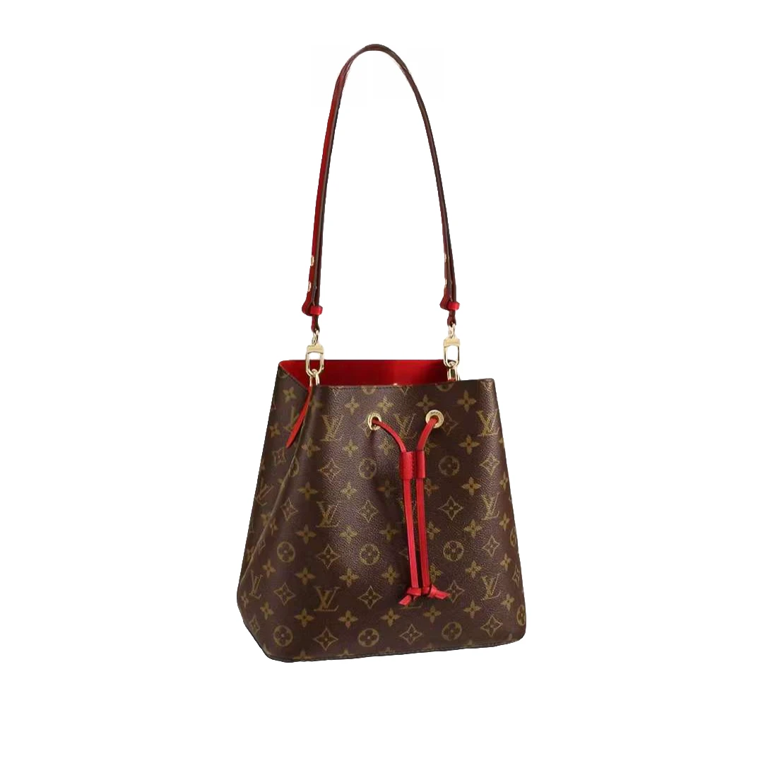 99新 LouisVuitton/路易威登 红色水桶/单肩斜挎包/（包包）