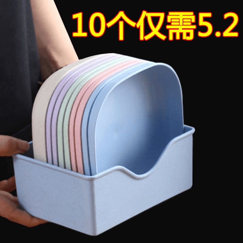 吐骨头盘碟日式家用创意塑料餐桌放菜骨碟吐骨碟小盘子水果糖果盘