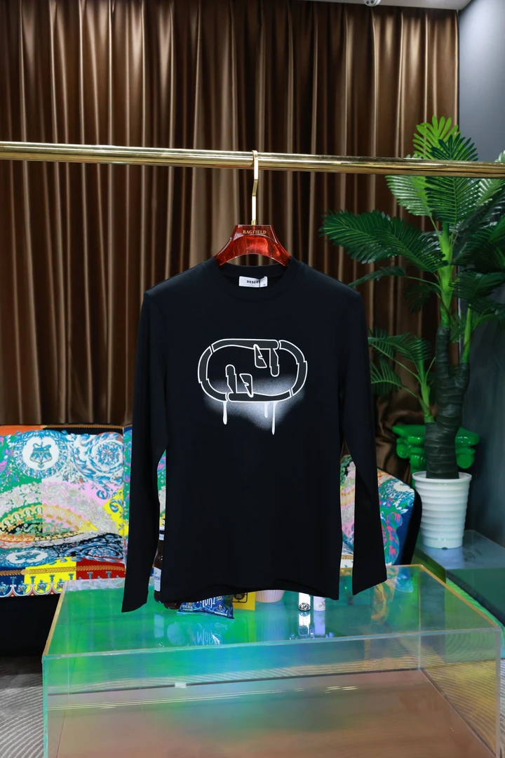 【2024秋冬款】迪赛普澜潮牌欧货时尚百搭圆领男士长袖卫衣24B5095