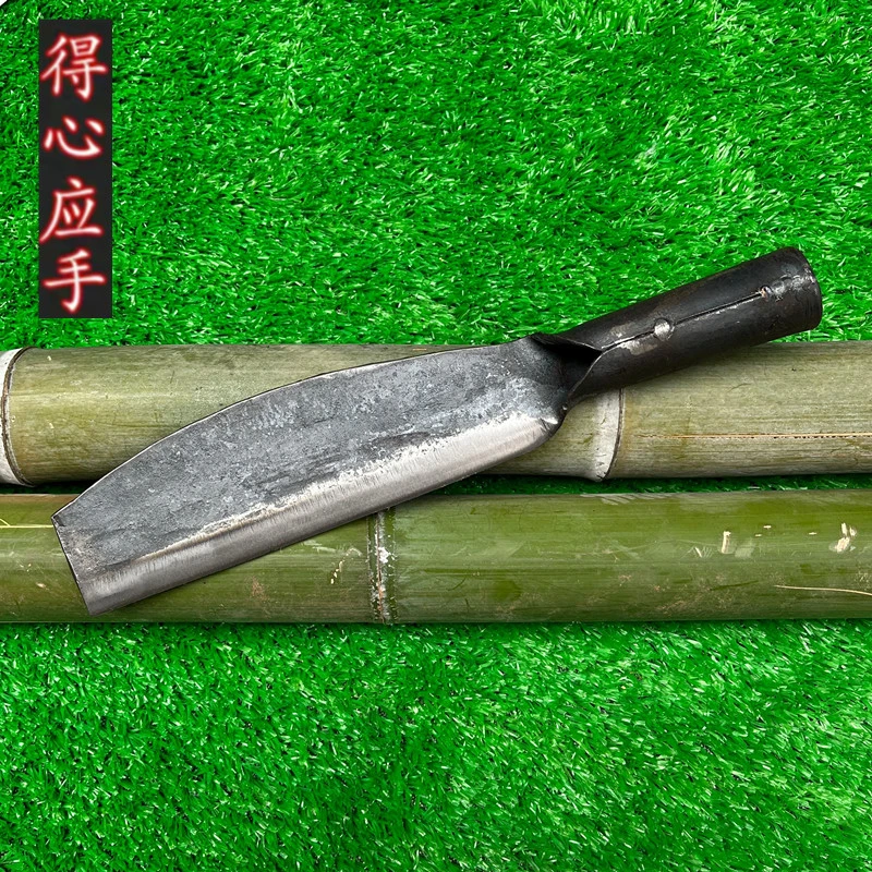 蔑竹刀手工刀锻打弹簧钢破竹刀劈柴砍柴砍树竹刀柴王弯背农用竹刀