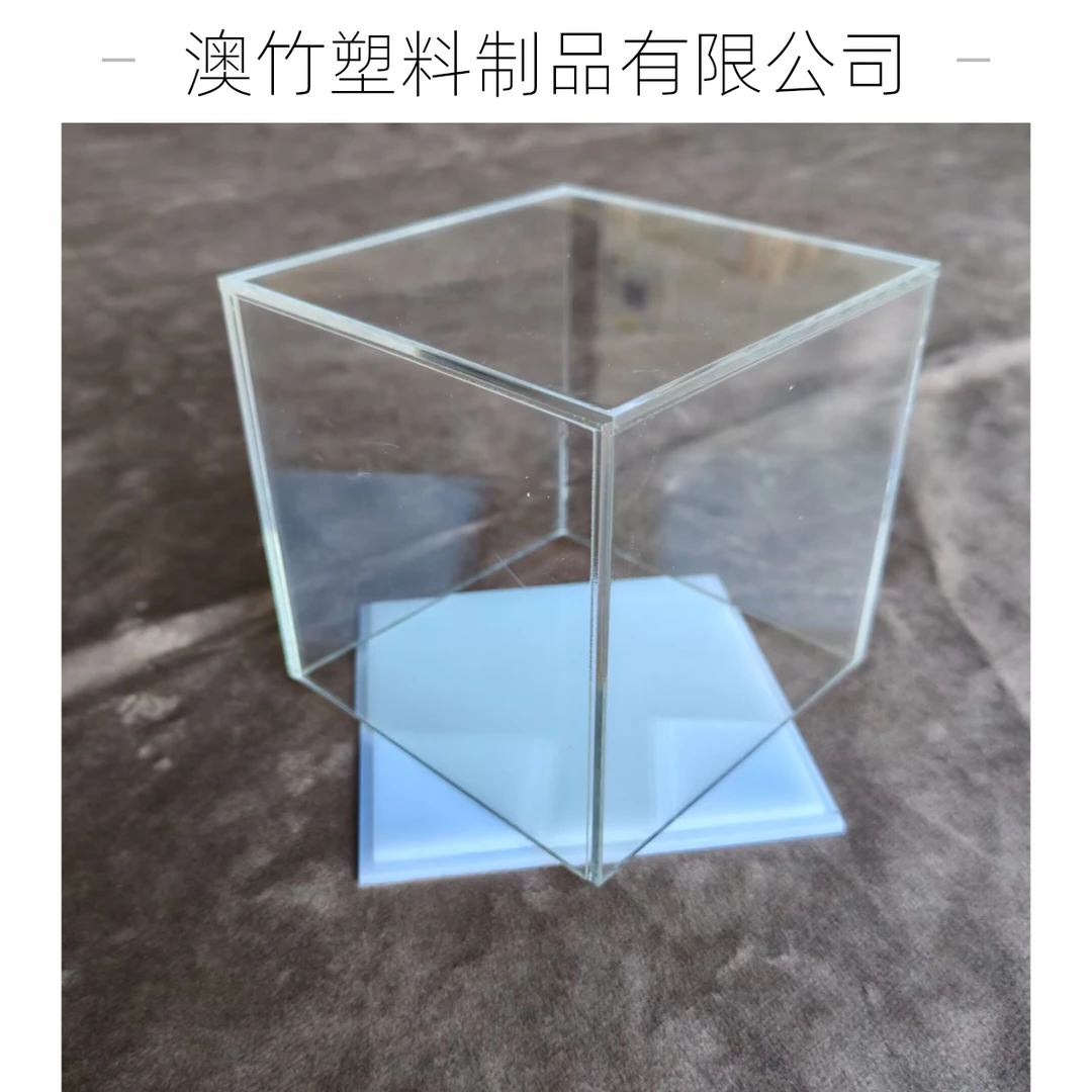 高透明一体式亚克力五面盒托盘抽屉收纳盒拍摄水箱陈列道具盒定制