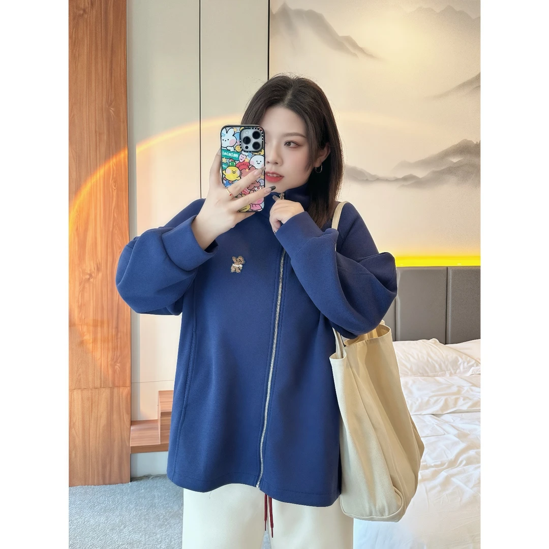 大不列颠 / 慵懒风空气层卫衣外套8872花契200斤胖mm~小琪推荐~