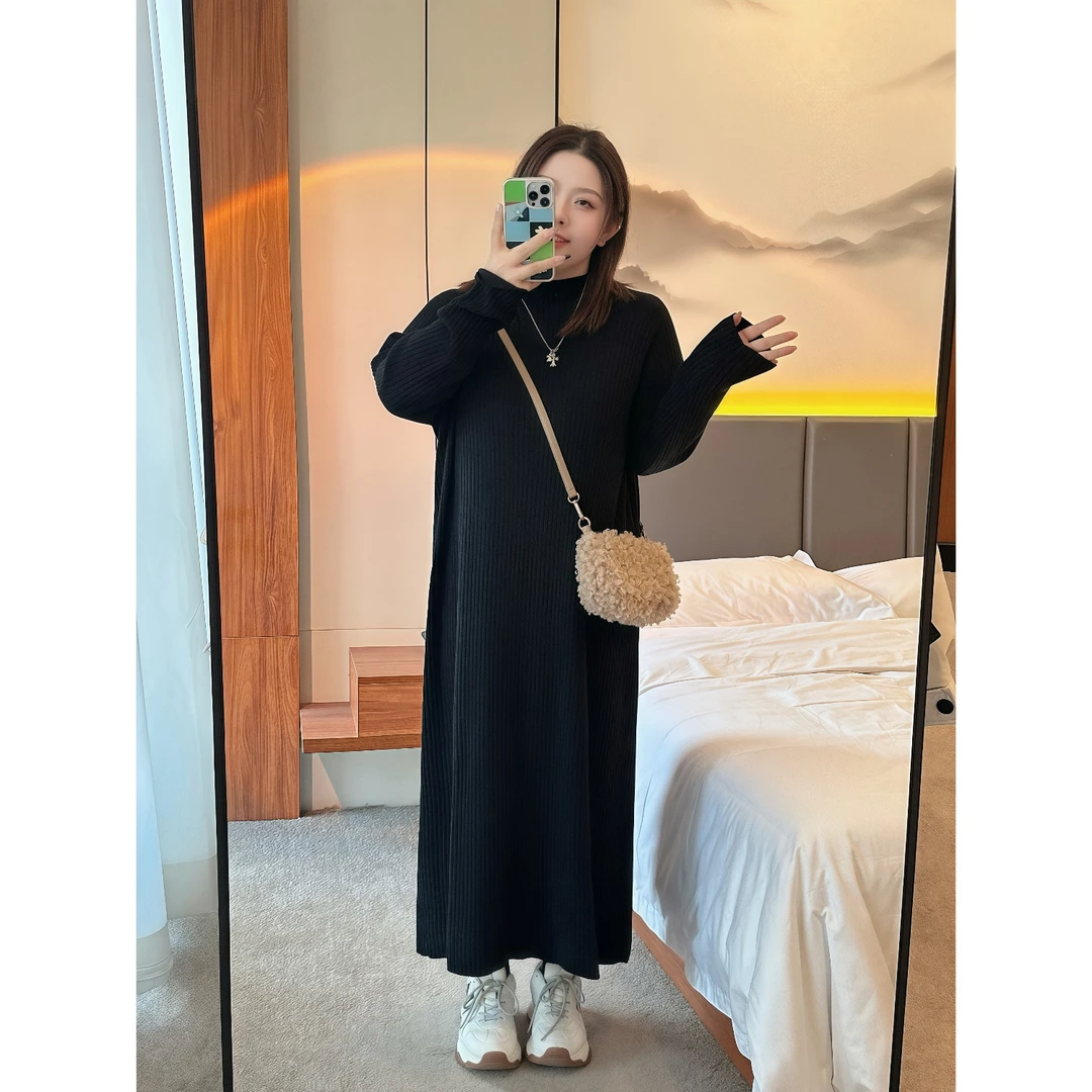 日落威尔顿 / 高级感针织连衣裙11693花契200斤胖mm ~小琪推荐