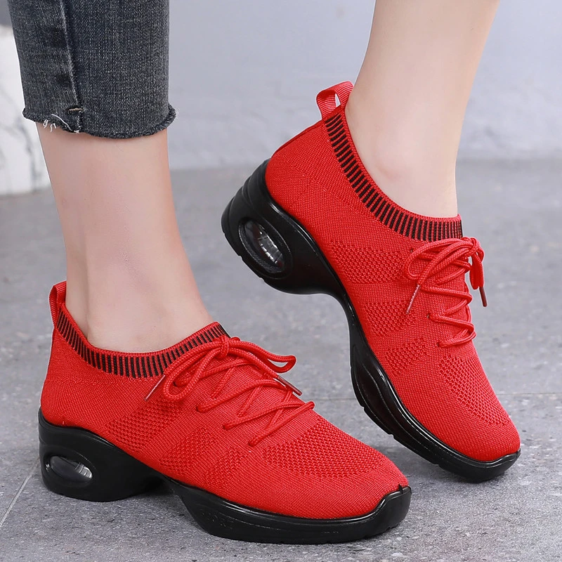 秋季新款软底广场舞鞋一脚蹬水兵爵士跳舞女鞋软面透气舞蹈鞋女