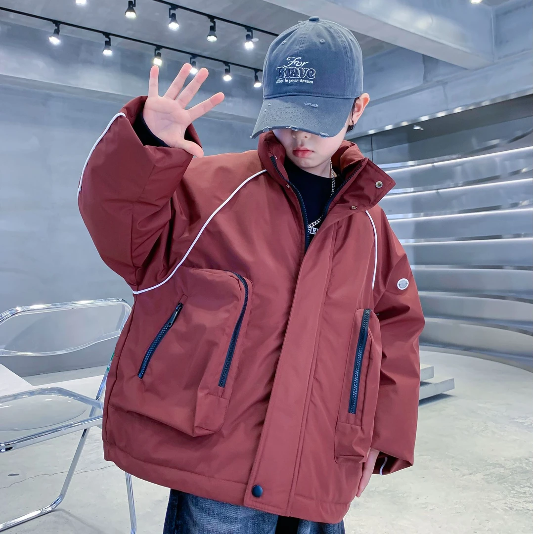专场男童冬季新款韩版时工装羽绒服中大童潮流K244YRF4906