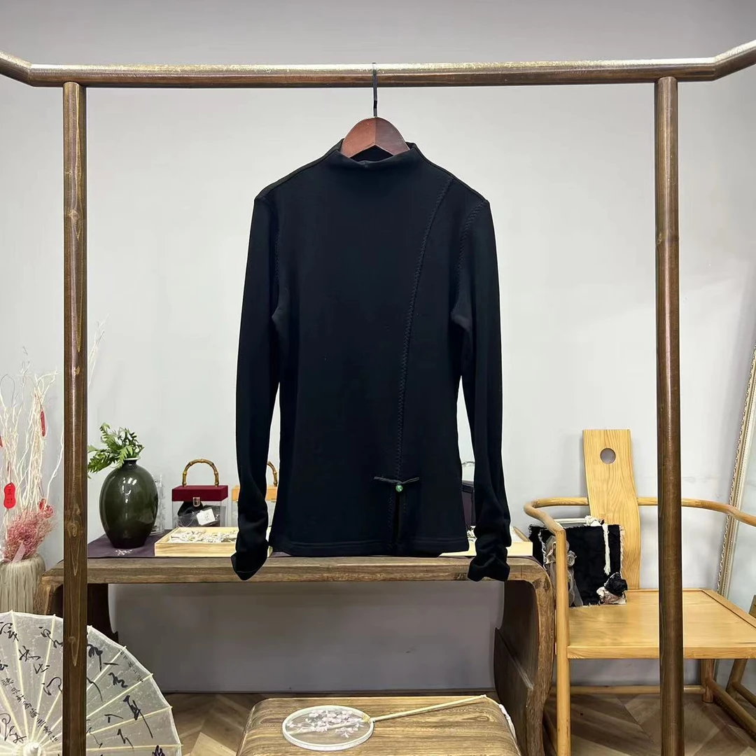 简结构！加绒软糯高弹国风特种车工艺上衣！GZ3352