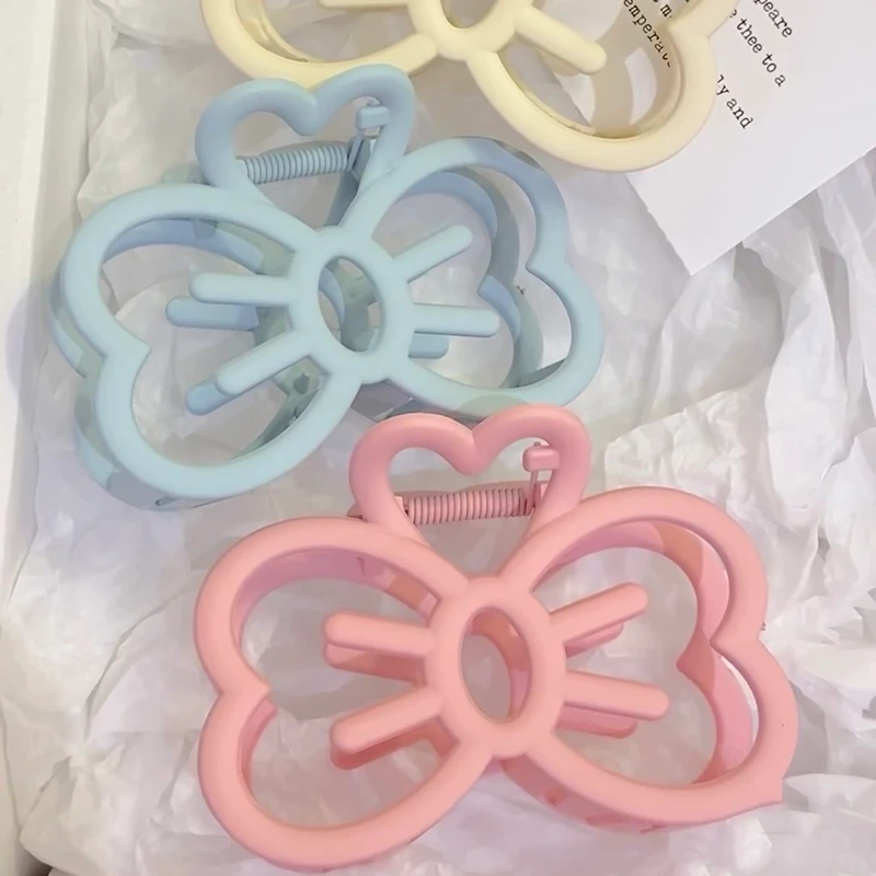 盘发抓夹蝴蝶结发夹后脑勺少女感鲨鱼夹子发量多发卡头饰
