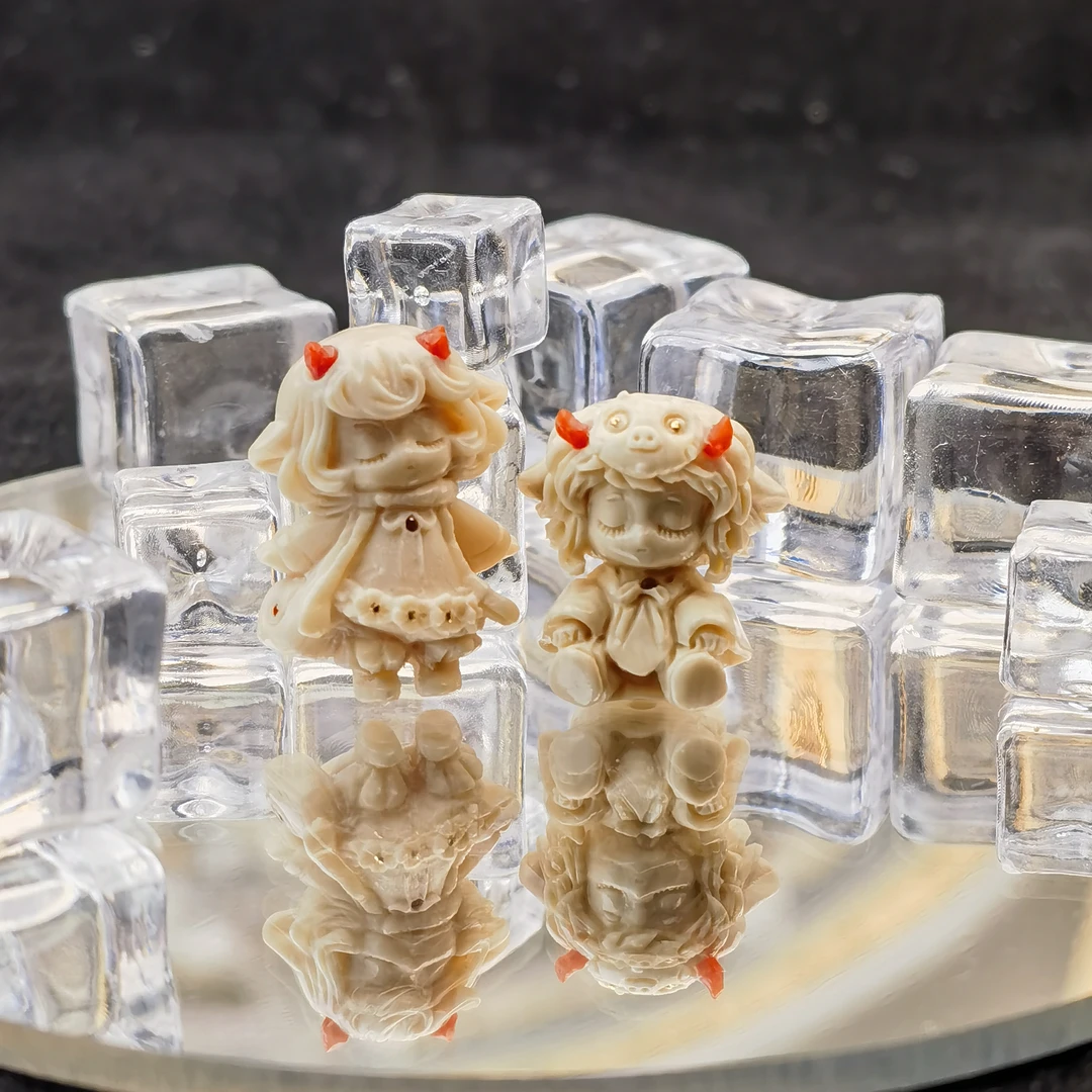 【熊宝】猛犸牙龙角娃娃女孩选一文玩配饰单珠提溜吊坠背云