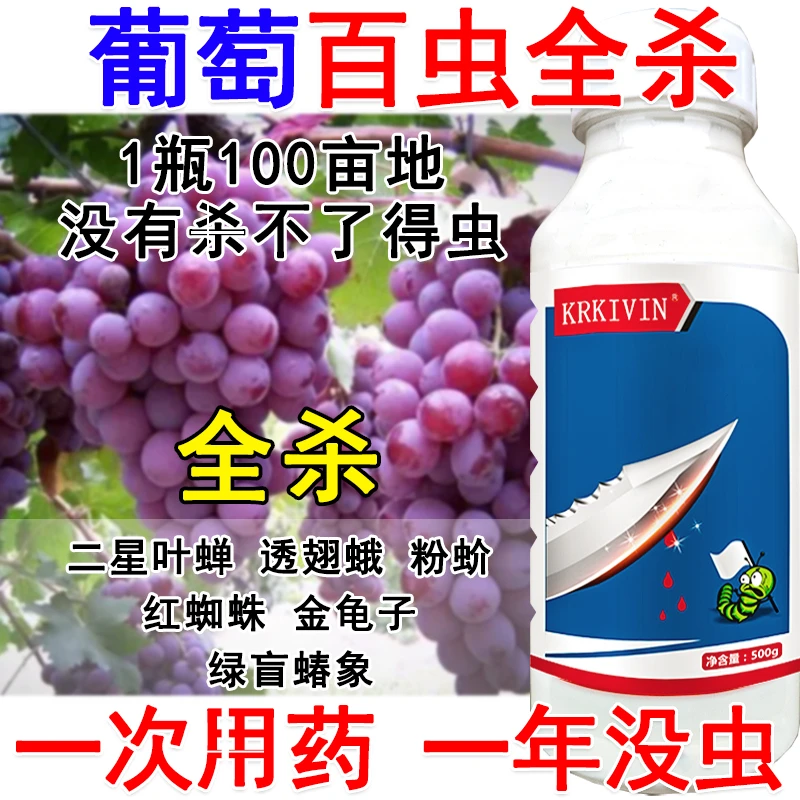 葡萄杀虫剂葡萄专用杀虫药害虫全杀二星叶蝉透翅蛾粉蚧红蜘蛛蓟马
