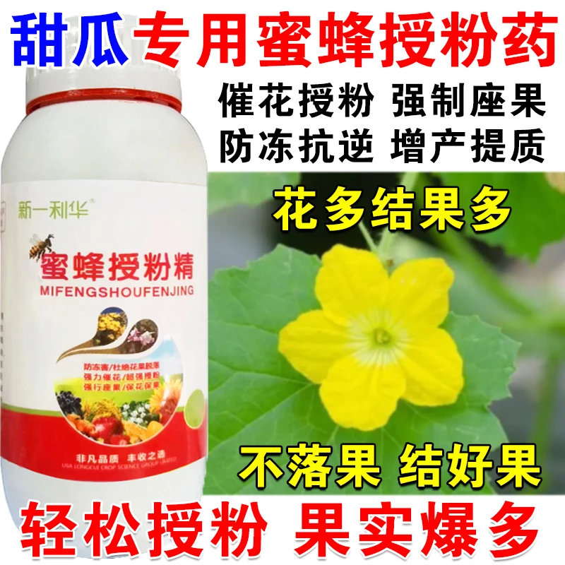 甜瓜专用授粉药甜瓜授粉座果精授粉花果素保花保果防落素沾花素