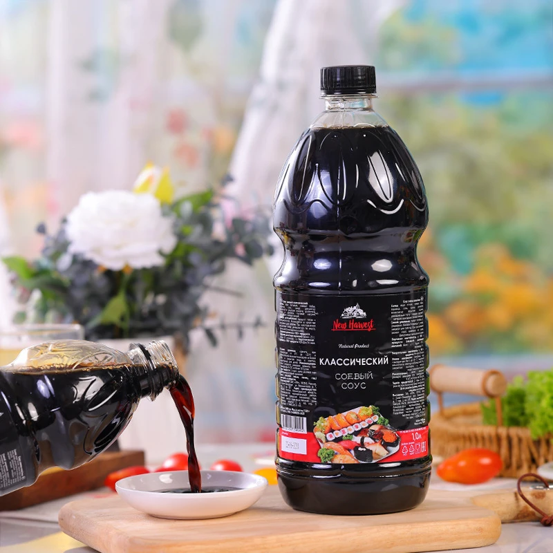 【正品】俄罗斯酱油香醇味鲜传统酿造纯粮原汁经典口味1L厨房调味品