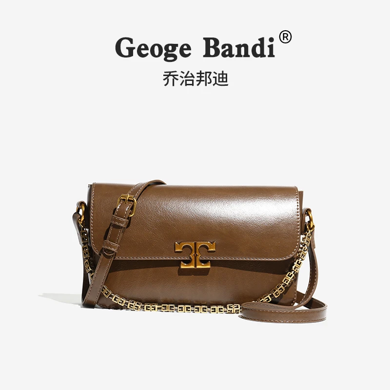 时尚棕色小包包潮流新款轻奢单肩棕色斜挎包1005团