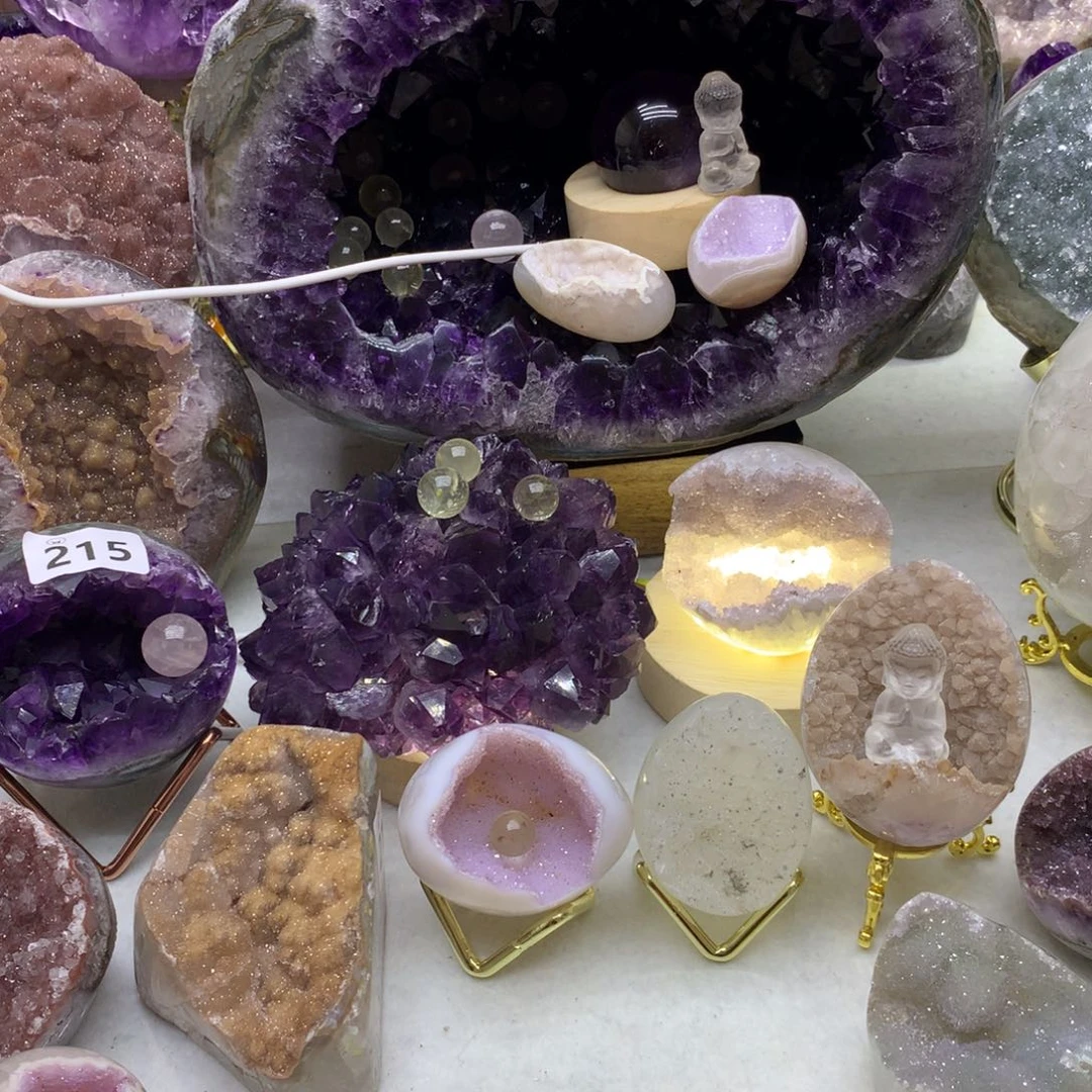 紫晶天然水晶未镶嵌魔****e