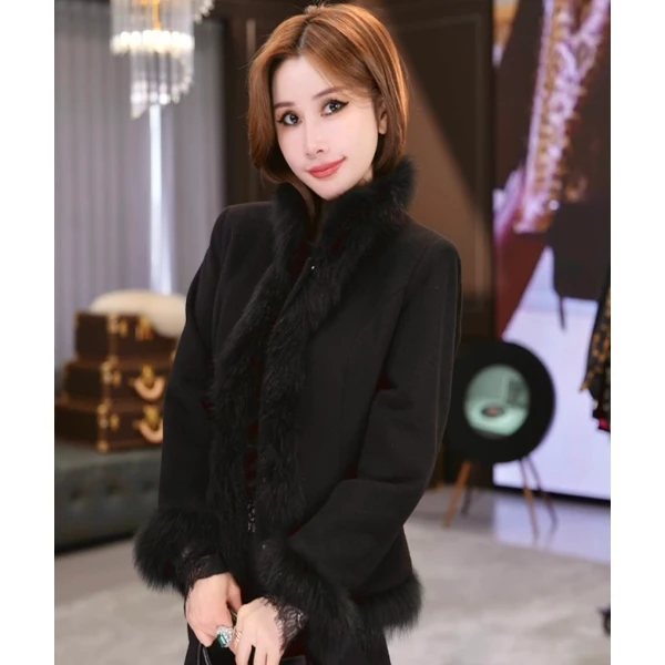 LUXURYMEMO【刘熊熊】可持续时髦收藏级外套 女装冬款短款外套女