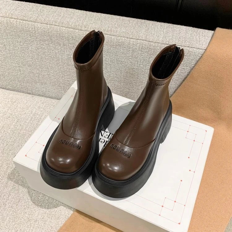 手工鞋 2024秋冬新款美拉德短靴F1725-1