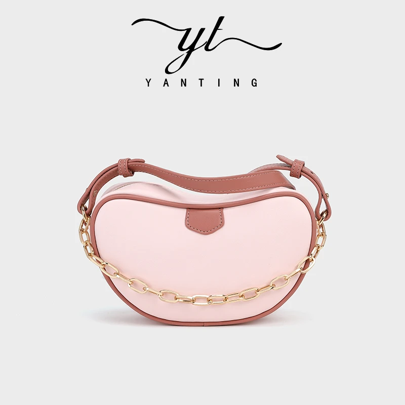 新款甜美爱心豆荚子小包包精致洋气单肩斜挎手机包YT8035无礼盒