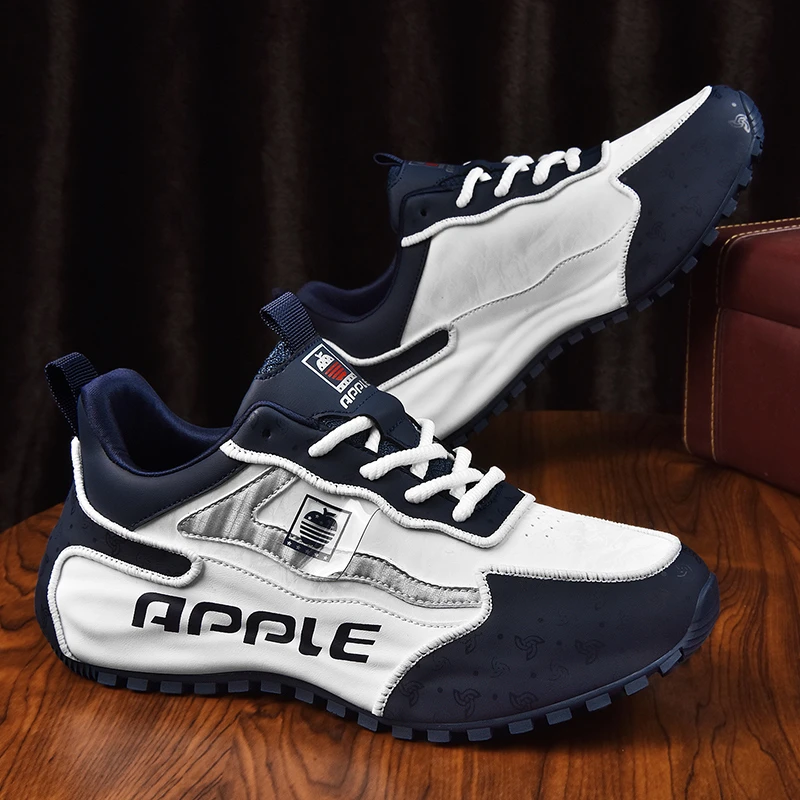 皮包底秋冬皮面加绒款时尚轻奢休闲鞋百搭潮鞋运动鞋