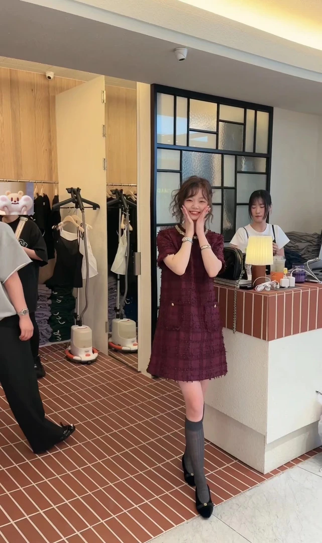 Buyfunny宝藏店铺~时尚气质显瘦小香风连衣裙