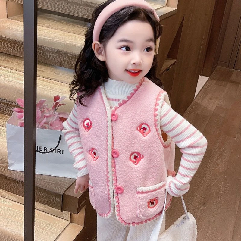 衣酷儿童女童马甲外穿秋冬时髦洋气加绒加厚冬装保暖百搭可爱宝宝