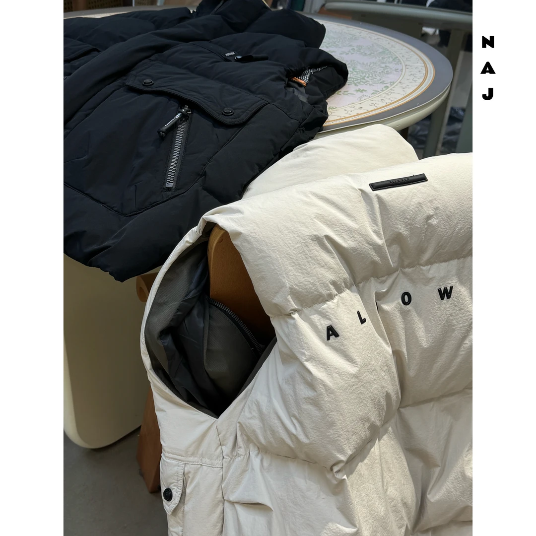 【黑色3XL】2024ss工装休闲羽X马甲立领宽松胶印字母冬季