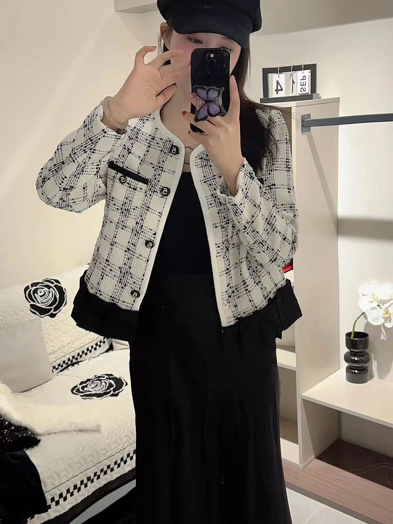 2024秋季時尚百達小香风新款外套