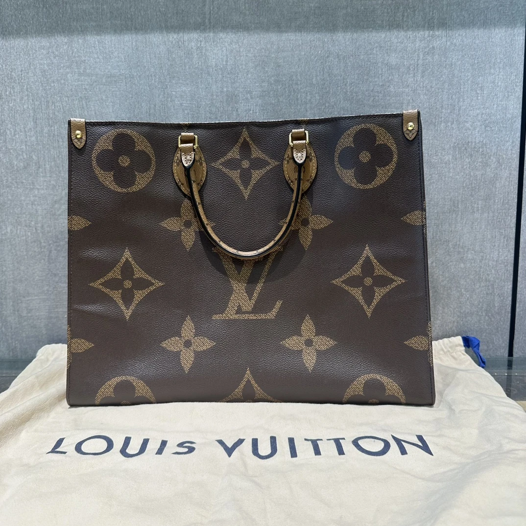 95新 LV 老花ontego大号手提单肩包 04046