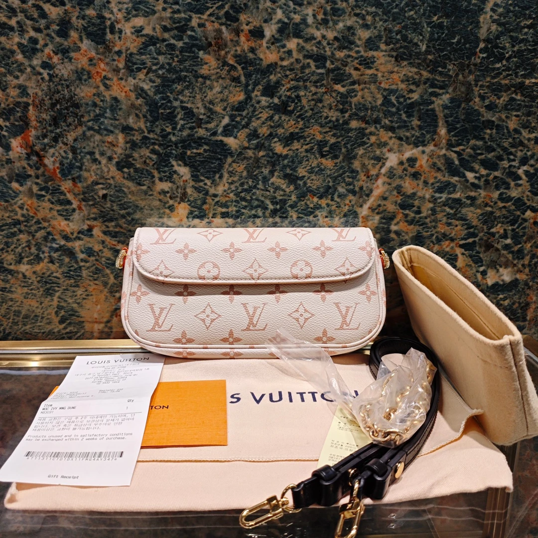 99新 LouisVuitton/路易威登 24年新款 ivy沙丘色单间腋下  28370