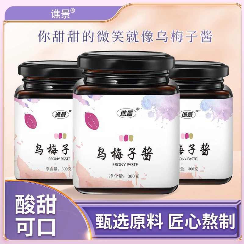 乌梅子酱浓缩酸梅果酱冲饮营养罐装食用方便酸酸甜甜营养味道300g