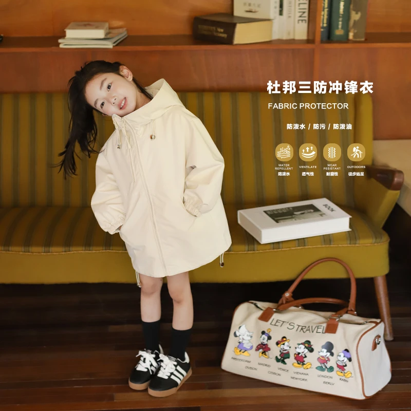 赛亿精选中大童韩版时尚户外秋季女童装秋冬春秋款儿童连帽上衣