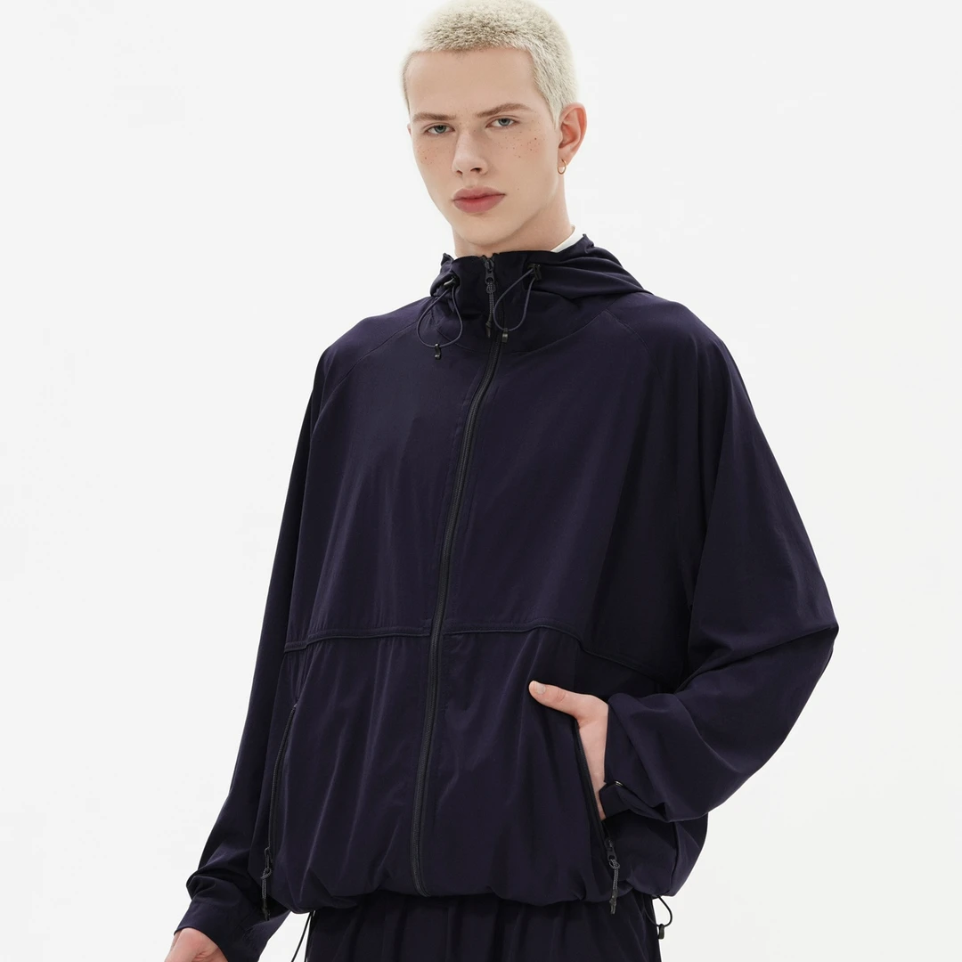 城市旅行 户外速干 时尚轻薄宽松连帽外套  1536