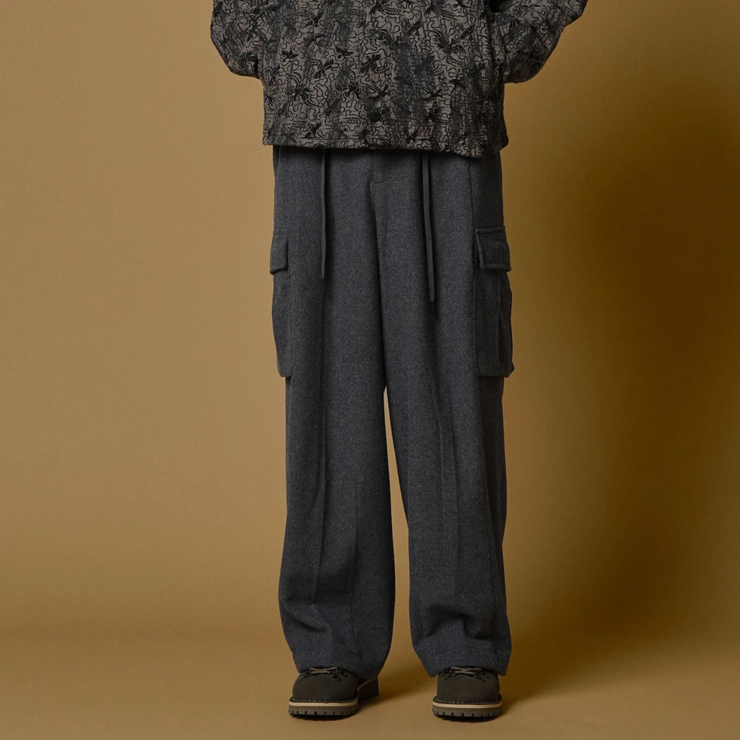 一条好看S了的羊毛混纺休闲裤 7819