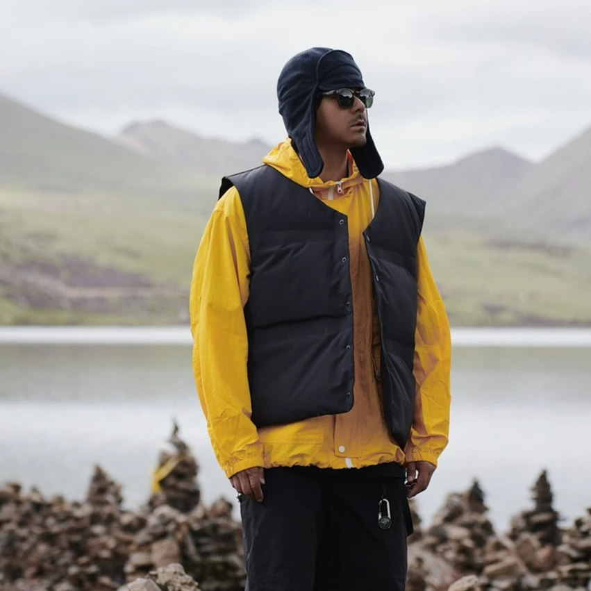 百搭极简户外系列 三防面料设计款宽松羽绒马甲 5510