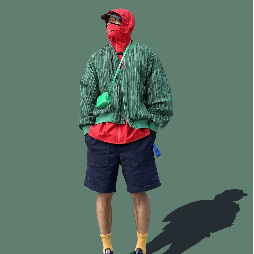 褶皱 设计时尚夹克棒球服 8764