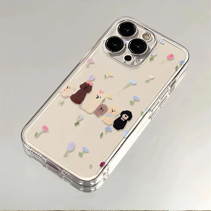 适用iPhone苹果13promax手机壳12/6splus/7plus卡通A1864简约高端