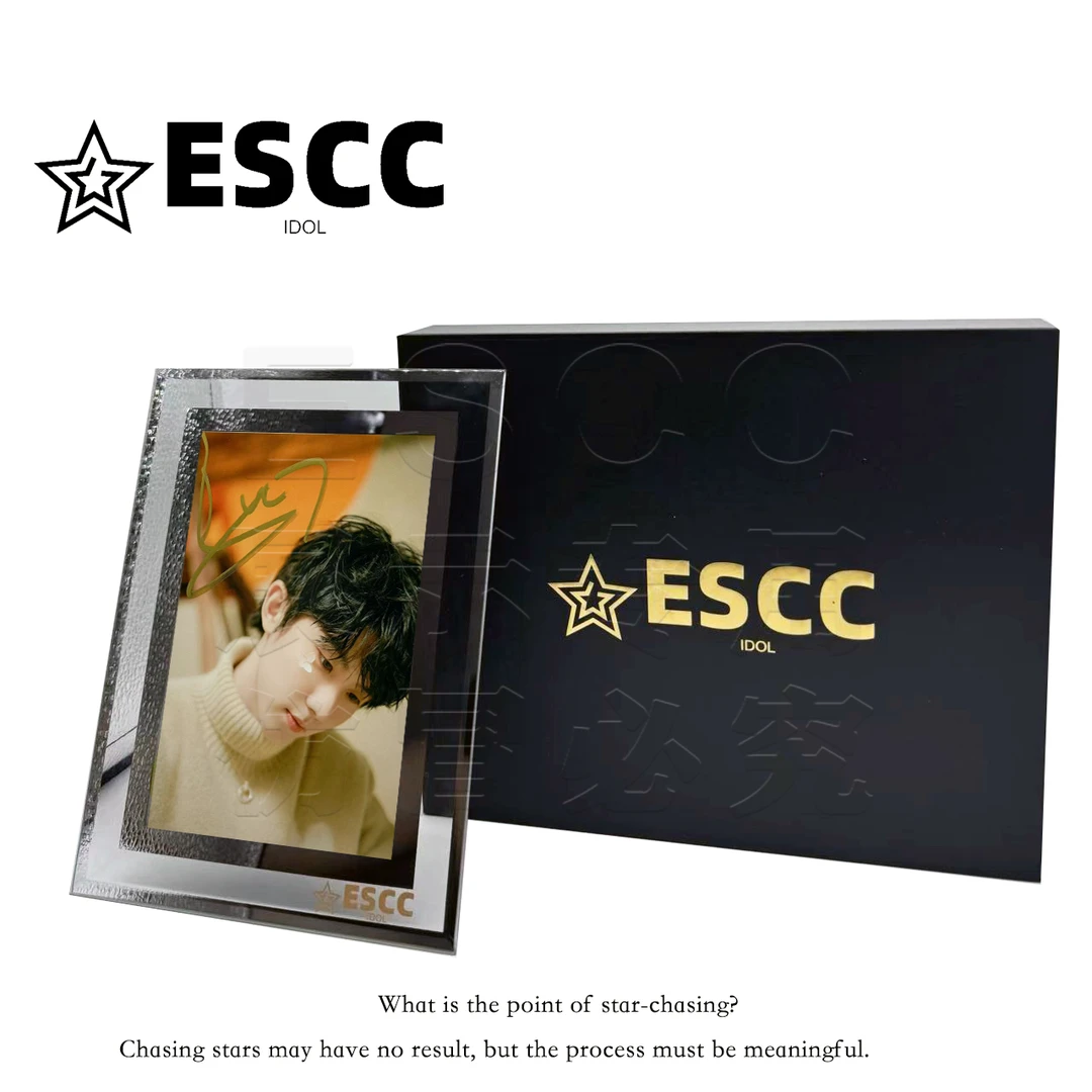 ESCC S13101712【马嘉祺】正品水晶相框6寸明星爱豆宣传签名照片