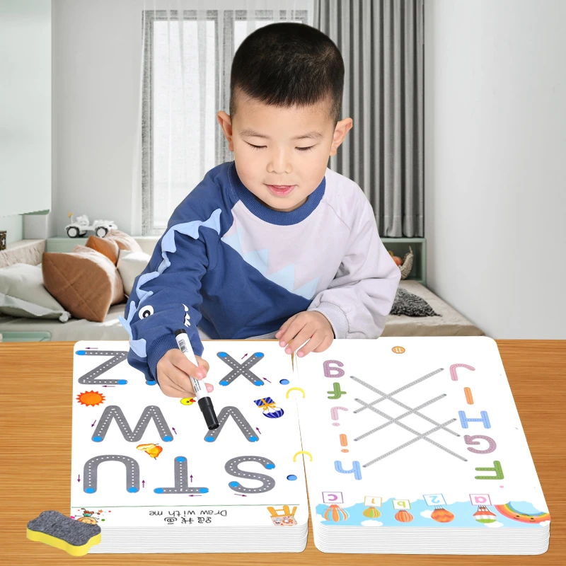 新疆包邮2-8岁专注力控笔训练幼儿园儿童画运笔思维益智早