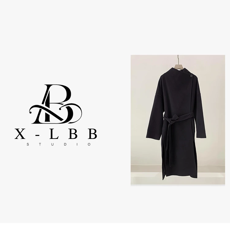 N1020 双面呢系带大衣