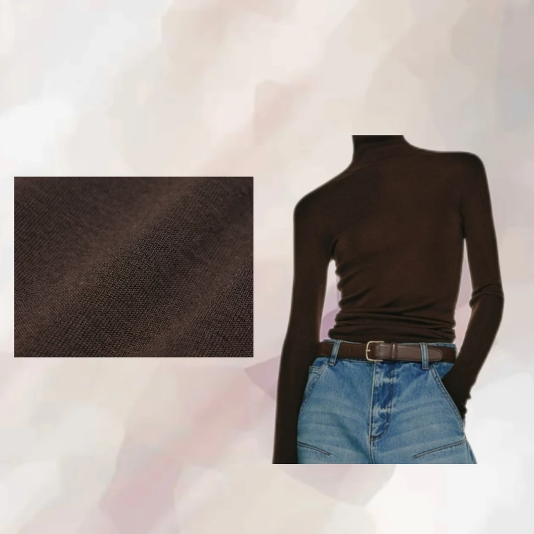 【高领100%美丽诺绵羊毛扬子纱线】秋冬百搭羊毛衫打底显瘦软不扎身