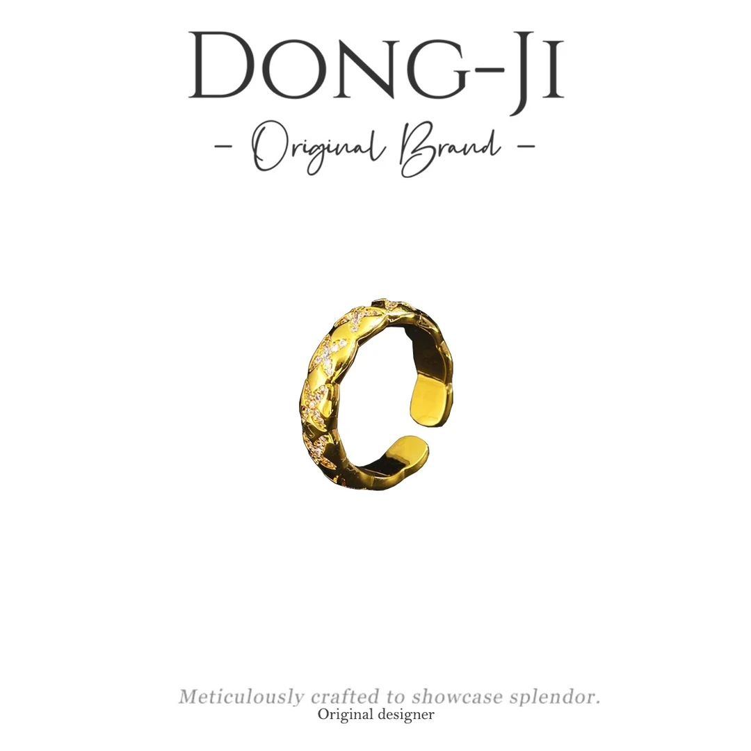 铜合金戒指 【DONGJI专属】JZ6007气质轻奢时尚百搭复古小众戒指