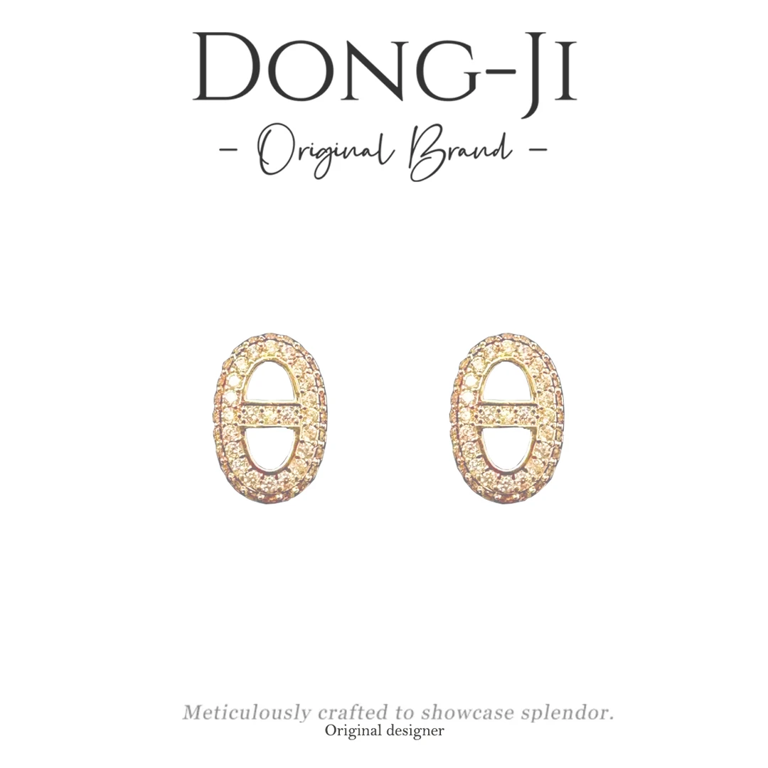 铜合金耳饰 【DONGJI专属】ES1019轻奢气质简约百搭小众设计师耳钉