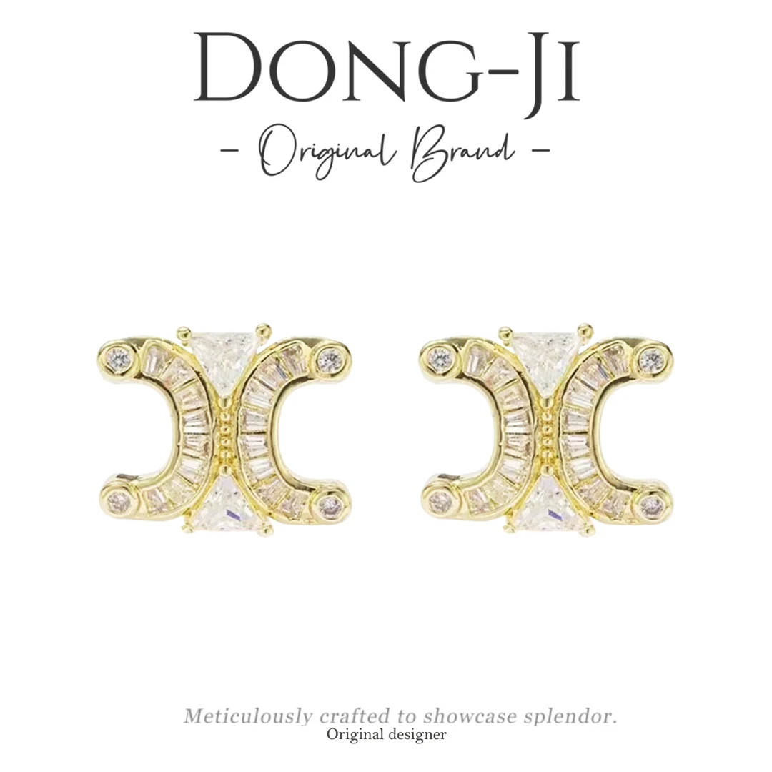 铜合金耳饰 【DONGJI专属】ES1017秋冬新款简约百搭小众设计师耳钉