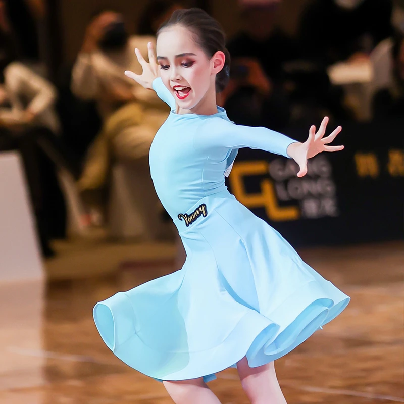 薇妮舞美拉丁舞服女儿童专业比赛演出服女童2025年新款少儿规定服