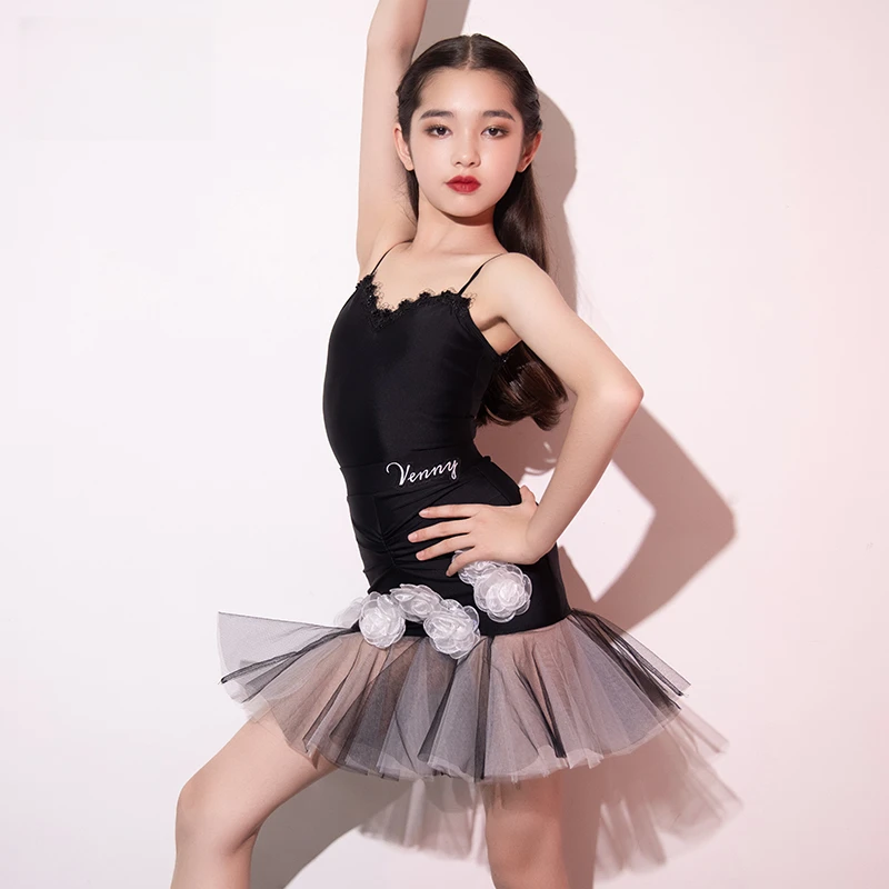 薇妮舞美2025年新款拉丁舞服国标舞上衣女裙子夏天吊带练功服**