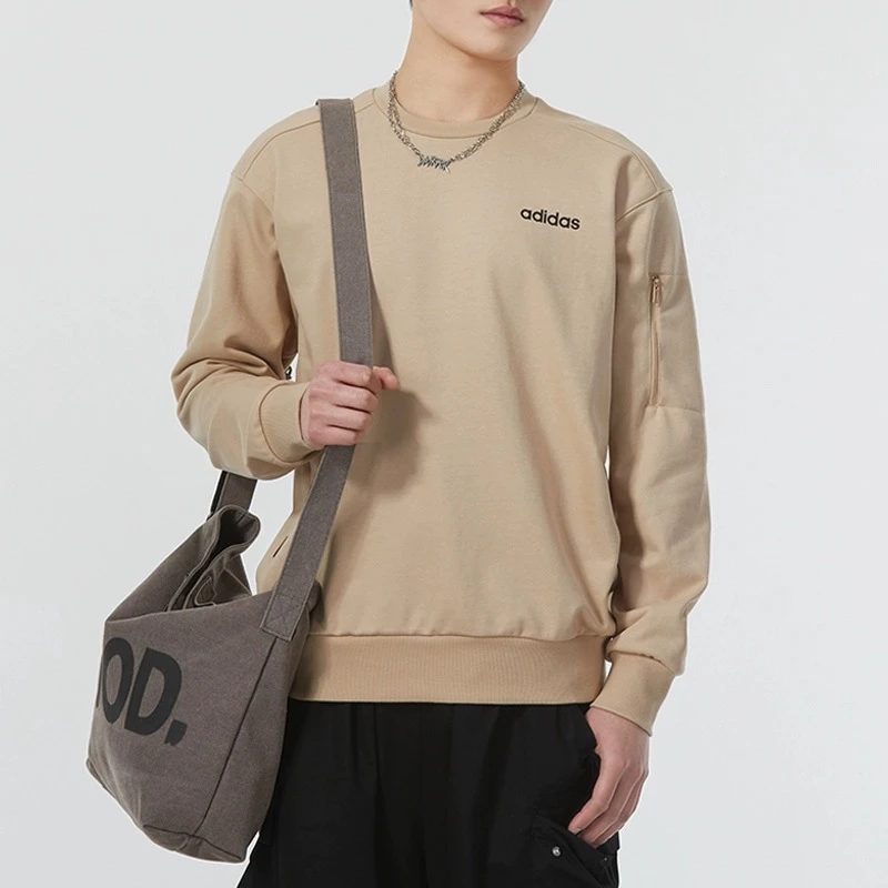 adidas/阿迪达斯2024新款男子百搭抗菌休闲款圆领运动卫衣JF3221